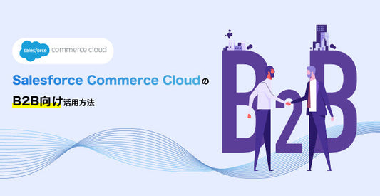 Salesforce Commerce CloudのB2B向け活用方法のメインビジュアル